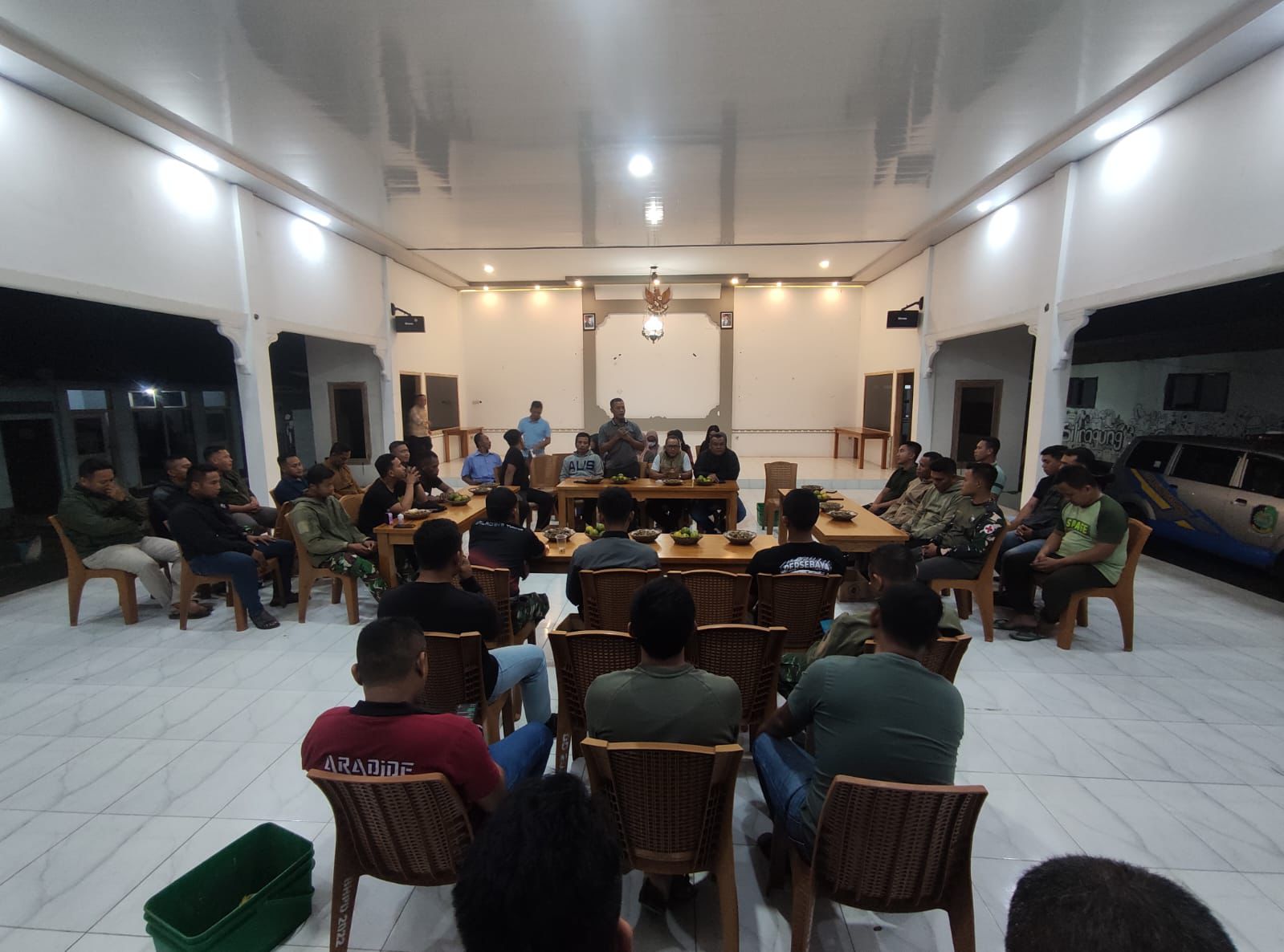 Pisah Sambut Satgas Yonif 527/Baladibya Yudha di Kantor Desa Siliragung