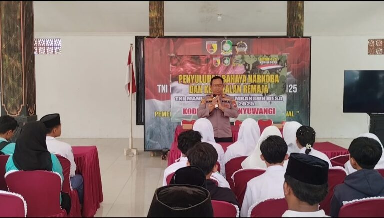 Kodim Banyuwangi Gelar Penyuluhan Bahaya Narkoba