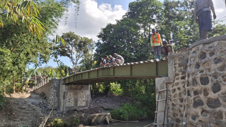 Pembangunan Sasaran Jembatan TMMD 125 Kodim 0825/Banyuwangi Sudah Terlihat di Siliragung
