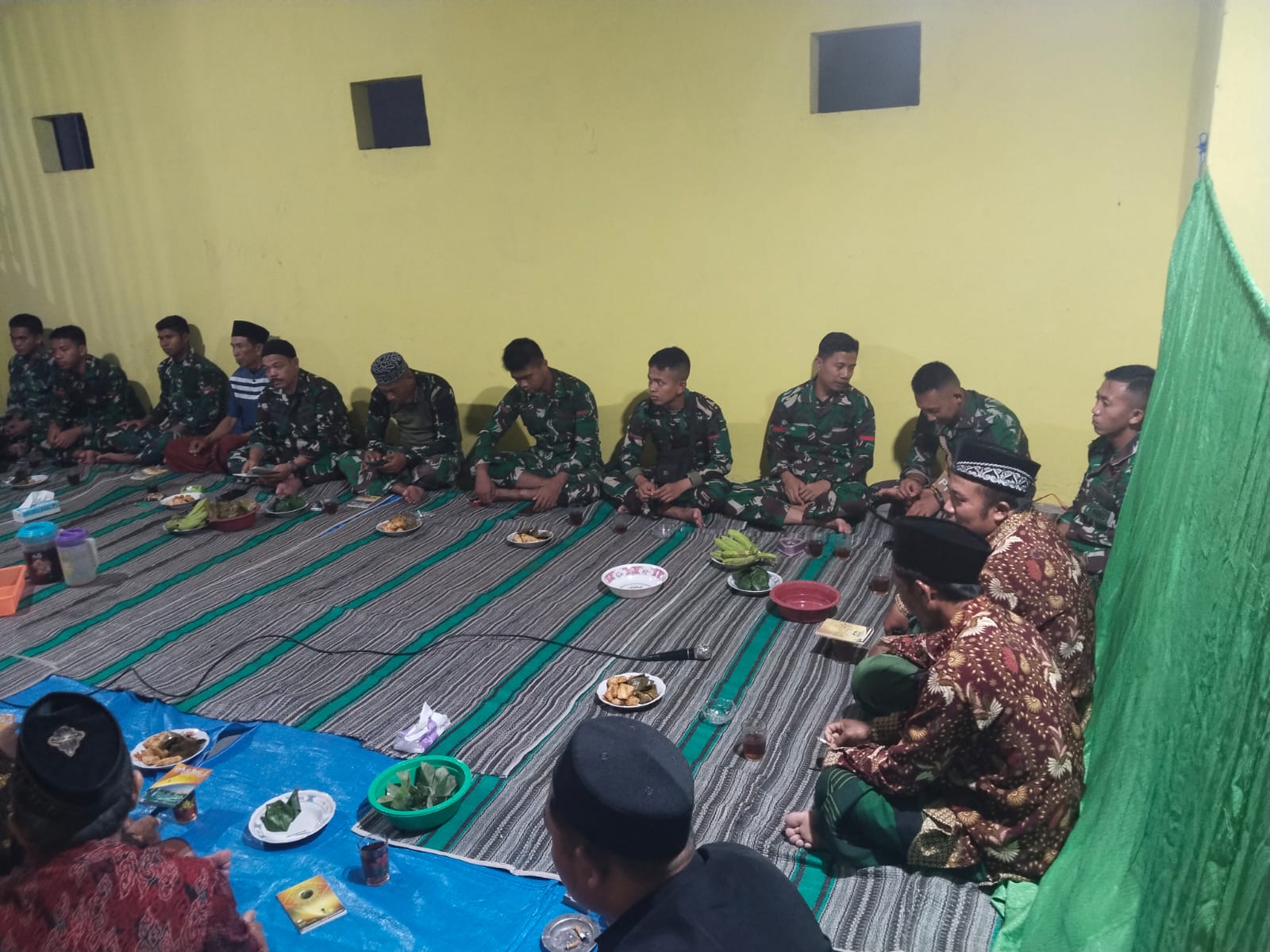 Satgas TMMD Ke-125 Kodim 0825/Banyuwangi Gelar Istighosah Bersama Warga di Dusun Silirsari