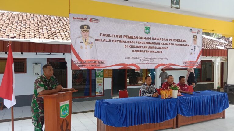 Upaya memajukan kawasan pedesaan kembali digencarkan pada TMMD 126 Lebakharjo