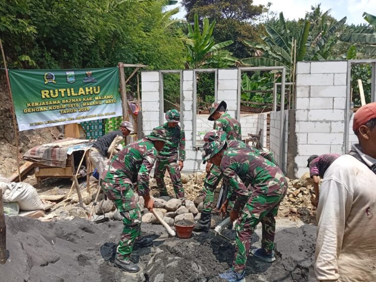 Sinergi Kodim 0818 & Baznas: TMMD 126 Sentuh Hati Warga, 30 Rumah di Lebakharjo Direnovasi