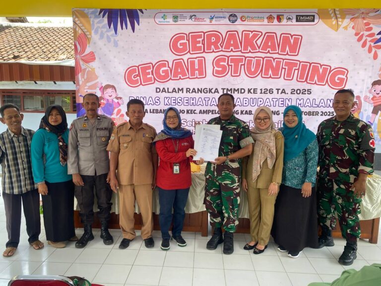 Gerakan Cegah Stunting di TMMD 126 Lebakharjo