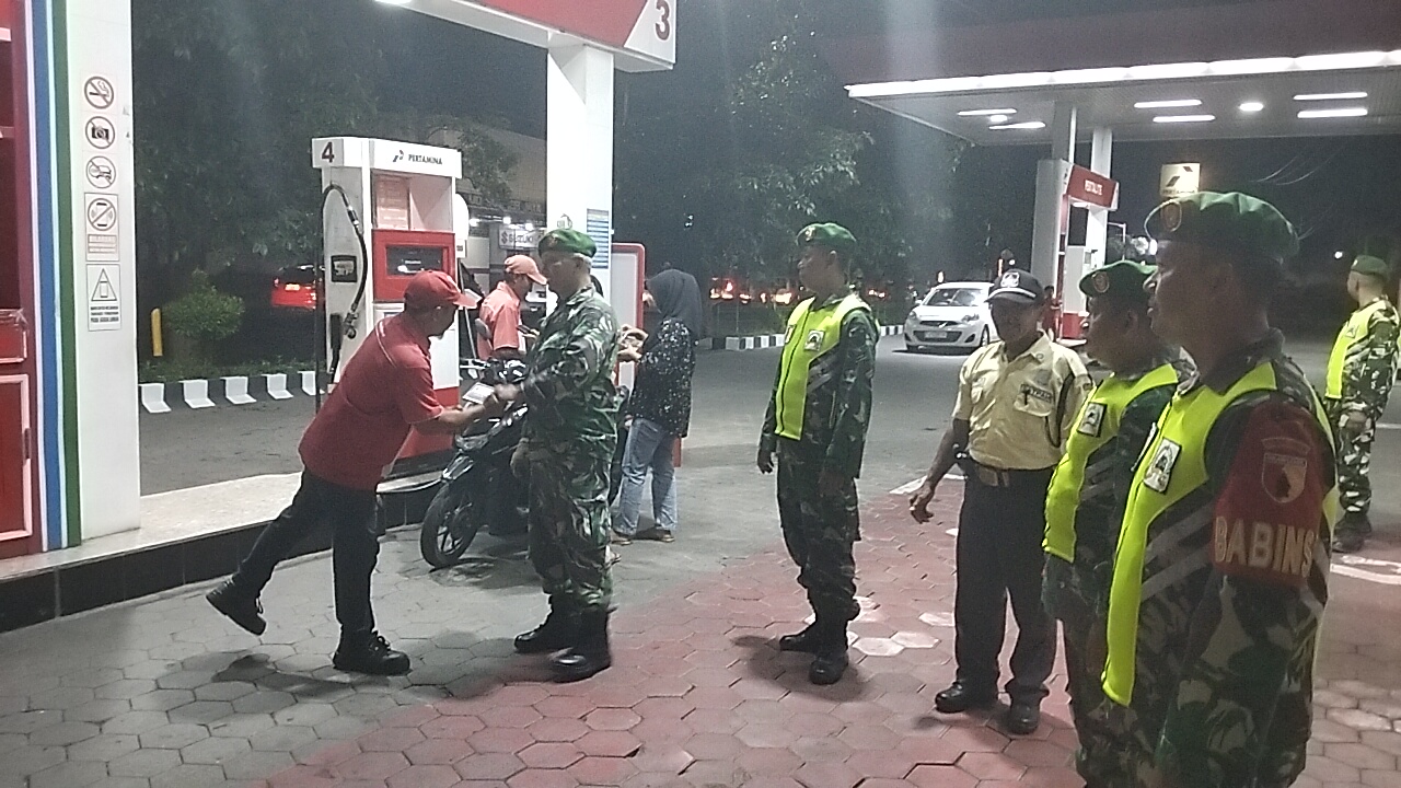 Patroli Bersama TNI di Kecamatan Banyuwangi, Wujud Nyata Cipta Kondisi Keamanan Wilayah