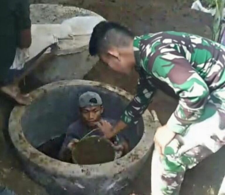 Manunggal di Pinggir Sumur, TMMD Ke-127 Kodim Pasuruan Bawa Kebersihan Baru ke Dusun Terpencil