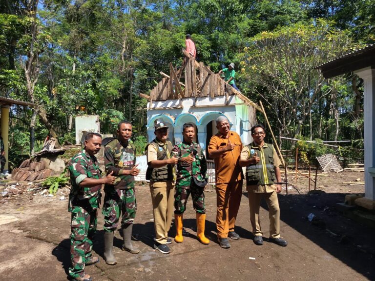 Danramil 0820-21/Maron Jadi Motor Penggerak TMMD ke-128 di Desa Brabe