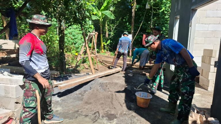 Satgas TMMD ke-128 Berikan Harapan Baru bagi Warga Dusun Klagin Desa Brabe