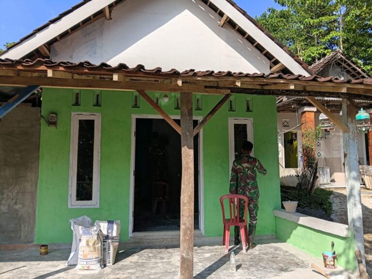 RTLH Milik Srihayati di Dusun Klagin Capai 80 Persen, Satgas TMMD Ke-128 Kebut Tahap Akhir