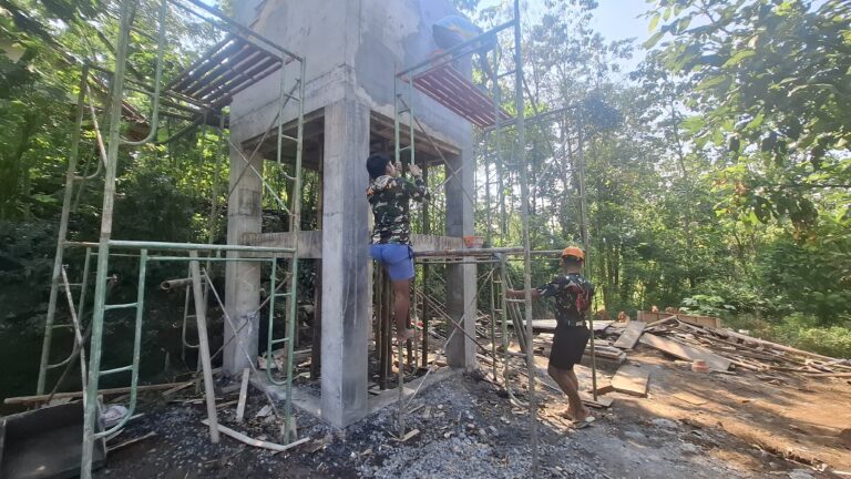 Pembangunan Tandon SPAM TMMD Ke-128 Capai 90 Persen, Pastikan Selesai Sesuai Target